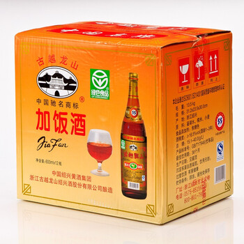 京东配送 绍兴黄酒 古越龙山 陈年加饭酒(整箱销售)600ml*12