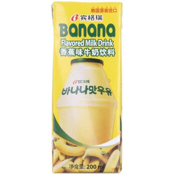 Binggrae 宾格瑞 香蕉味牛奶饮料 200ml*24