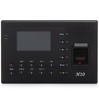 
                                                            ZKTeco/熵基科技H10 指纹考勤机 稳定型快速打卡机 自动生成报表                
