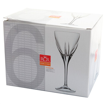 RCR 250ml礼盒熔合无铅水晶高脚红酒杯（六个装）R239880