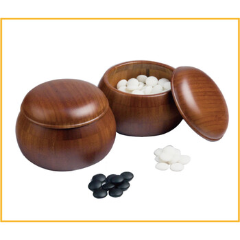 云子 围棋子 楠竹罐 双面全楠竹激光雕刻棋盘 古典b型云子现代型 围棋