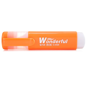 金万年荧光笔扁方形 手帐可用水性记号笔 重点醒目标记笔 彩色笔 -橙色(5支装)G-0520-005 金万年荧光笔扁方形 手帐可用水性记号笔 重点醒目标记笔 彩色笔 -橙色(5支装)G-0520-005