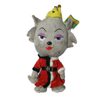 喜羊羊与灰太狼 12寸坐式灰太狼毛绒公仔 娃娃玩具 红太狼 12寸