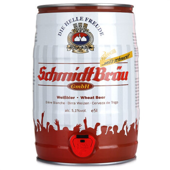 Schmidtbrau 莱茵小麦王二次发酵小麦白啤酒 5L桶