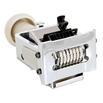 得力(deli)7位办公财务自动号码机/打码机 盖印清晰 财务用品 7507