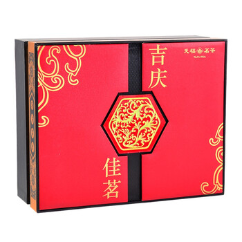 天福茗茶 吉庆佳茗茶叶礼盒 悠然天地中 年货秋茶 500克礼盒装