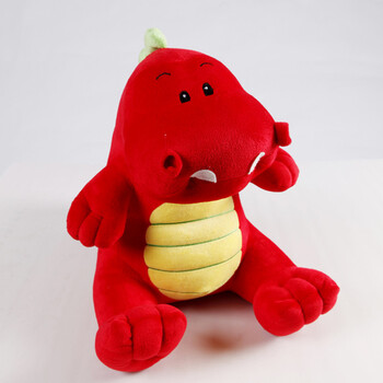 梦洁家纺(mendale) 家居玩偶 毛绒玩具 卡通豆豆龙 红色 大号