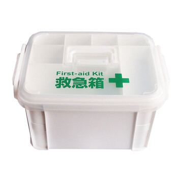 
                                                            
                                        日本原装进口家庭医药箱药箱多功能塑料急救箱便携式小型工具箱子 大号                