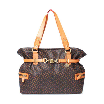 elizacrown皇冠女士时尚单肩包女式牛皮休闲包潮流手提包311089棕色三