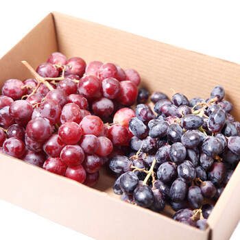 果众 美国无籽黑提 进口有籽红提水果双拼 约2kg进口水果新鲜