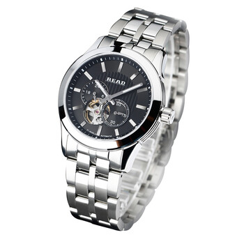 全自动机械表 男士手表 夜光表 商务男表 陀飞轮手表 r8006g 黑面钢带