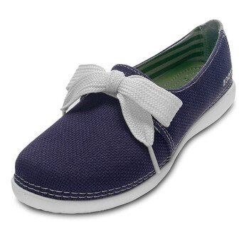 卡骆驰crocs帆布鞋女墨尔本2.0系带鞋 11976 海蓝 w7
