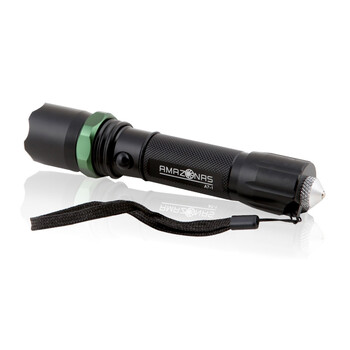 亚马逊应急灯照明LED强光手电筒充电远射防水家用消防手电 A7-1 塑料开关 豪华版