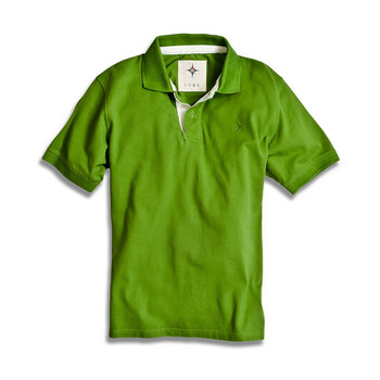 lure男装休闲纯色纯棉翻领短袖polot恤特惠价五折lc120399 草绿色 l