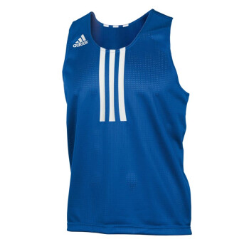 阿迪达斯adidas bmi boxing拳击运动训练上衣 055397 均码 蓝色