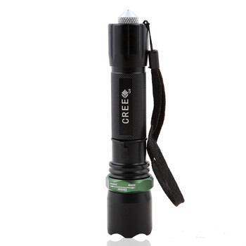 亚马逊应急灯照明LED强光手电筒充电远射防水家用消防手电 A7-1 塑料开关 豪华版