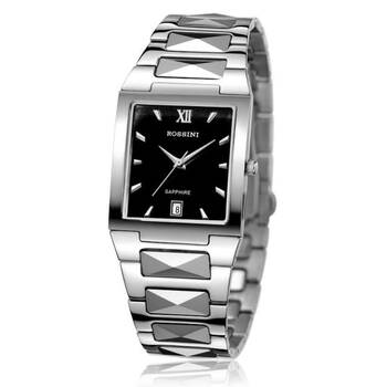 > 罗西尼rossini手表简约时尚手表方形钨钢腕表进口石英机芯男表1343w