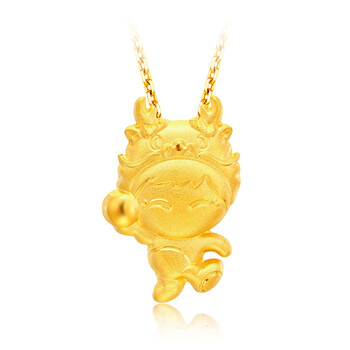周大福 q版十二生肖 福星宝宝真情 生肖龙 定价足金黄金吊坠 r10661