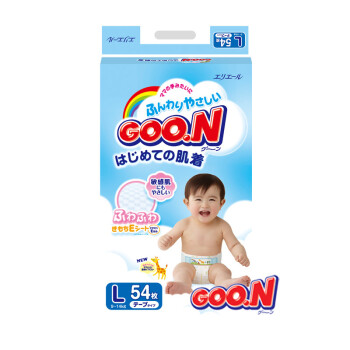 限华东：GOO.N 大王 维E系列 婴幼儿纸尿裤 L54