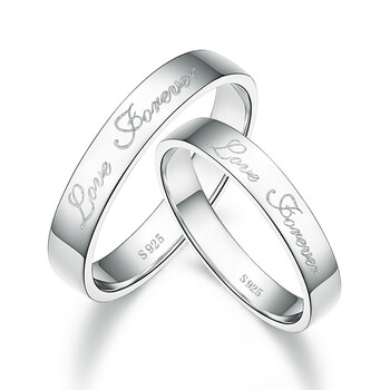 古琅士珠宝gulances925纯银情侣对戒天使之恋(一对价)10-23#可选glsdj