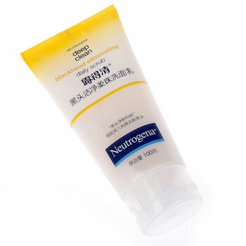 露得清neutrogena 黑头洁净柔珠洗面乳100g*2支 洗面奶/洁面乳 控油