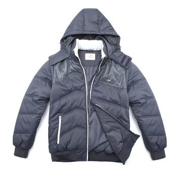 德尔惠deerway 男款休闲厚棉服外套 44112420 牡蛎灰 l