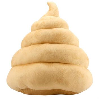 e酷正版 大便靠垫布娃娃 创意搞怪抱枕 巧克力色