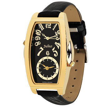 聚利时 julius 韩国时尚 双城记 个性寓意双显双机芯 女士表石英表 ja