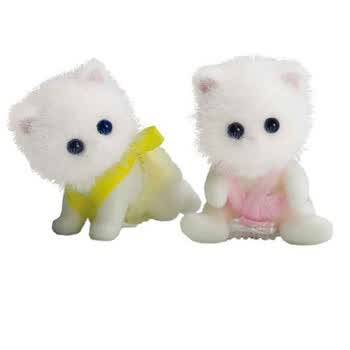 sylvanian families 森贝儿家族 动物双胞胎宝宝系列 白色