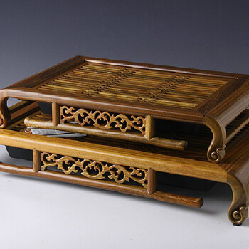 品茶忆友 绿檀木茶具雅致茶盘茶道用具 小号