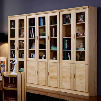 森达凯越 cb-6001 松木组合书柜 松木原色