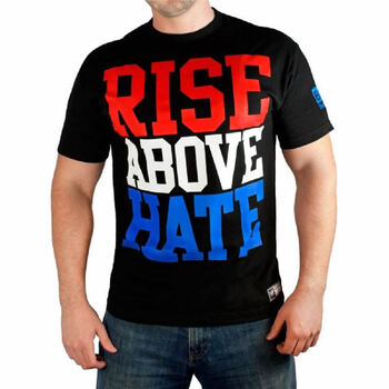 wwe john cena rise above hate 短袖t恤 黑色 s