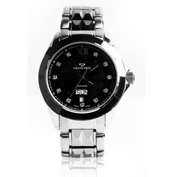 格林grand prix 进口石英情侣系列 情侣表 经典黑面 钢制 男女表