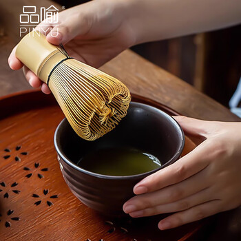 33615 ☆煎茶道具☆ 紫檀木彫煎茶盆 抹茶 茶筅 茶筒 茶碗 茶杓 茶釜 水