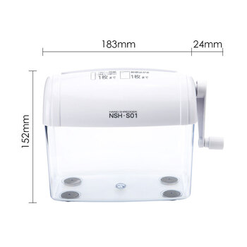 仲林(Nakabayashi)桌面手摇式碎纸机小型粉碎机办公家用迷你碎纸机快速粉碎作业文件 白色 NSH-S01WH 仲林(Nakabayashi)桌面手摇式碎纸机小型粉碎机办公家用迷你碎纸机快速粉碎作业文件 白色 NSH-S01WH