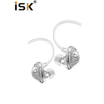 iSK SEM6C入耳式专业监听耳机 手机电脑声卡网络直播唱歌录音监听耳返 HIFI 游戏音乐可挂耳耳塞 蓝色