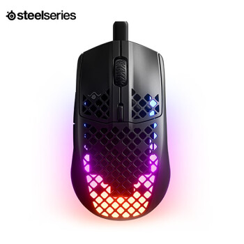赛睿（SteelSeries）Aerox3有线游戏鼠标 洞洞鼠镂空电竞鼠标 战队推荐FPS/无畏契约/CS2/打瓦专用鼠标 59g轻量化 黑色