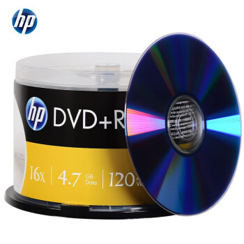 惠普（HP）DVD+R 光盘 刻录盘 空白光盘 16速4.7GB 办公系列 桶装50片