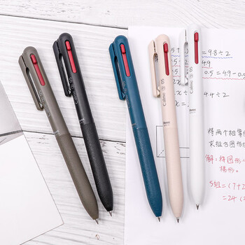 派通（Pentel ）三宅一成联名中油笔0.5mm  商务办公用多功能圆珠笔（替芯XBXS5-A） BXAC35A  黑色