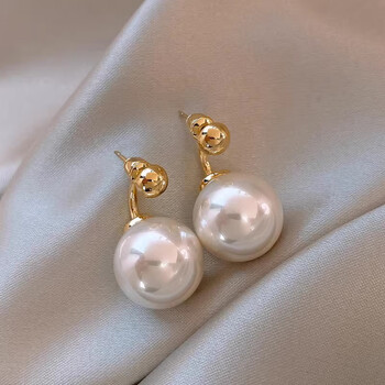颜畅2023年新款爆款粉色珍珠耳环女小众设计感轻奢法式耳钉耳饰珍珠