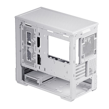 爱国者（aigo）星璨岚屏显版 白色 游戏电脑台式主机箱 支持360水冷 M-ATX主板/四面快拆/270°海景房/5090显卡