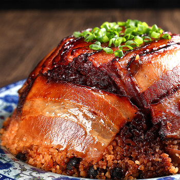 荆州特产千张扣肉炸胡椒梅菜扣肉五花肉即食加热酒店半成品熟食 梅菜