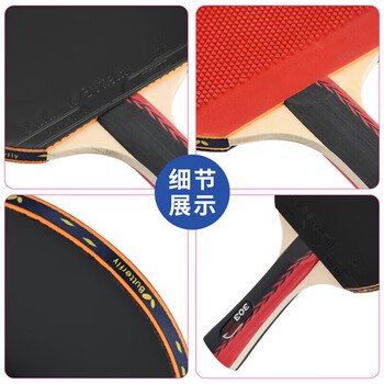 蝴蝶3星级乒乓球拍【一正一反】5层合板TBC-303横拍 含拍套