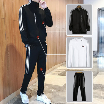 【京东好店 品质保障】男士卫衣运动服套装春季潮流休闲帅气春秋装