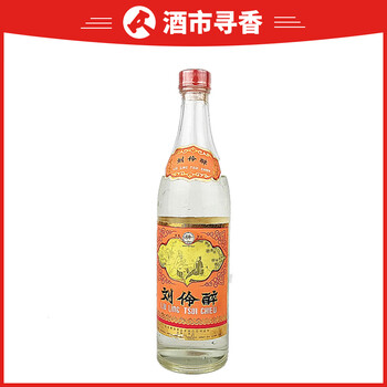 刘伶醉(青竹牌) 80年代 高度 浓香型 500ml  1瓶 白酒 老酒