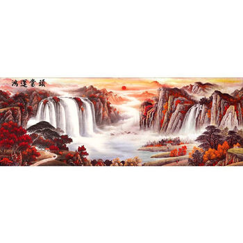 鸿运当头十字绣2022新款线绣客厅简单大气大幅现代高端自己绣2021满绣