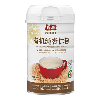 谷旗 纯杏仁粉400g 即食冲泡谷物代餐粉马卡龙曲奇烘焙原料高蛋白早餐