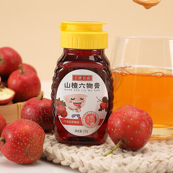 小碗良食山楂六物膏150g 益生元鸡内芩茯苓山药0蔗糖护脾胃助消化儿童零食