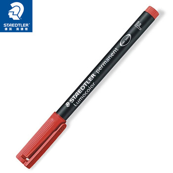 施德楼(STAEDTLER)油性记号笔 红色0.6mm防水速干勾线马克笔儿童美术光盘刻字办公开学必备用品单支装F318-2 施德楼(STAEDTLER)油性记号笔 红色0.6mm防水速干勾线马克笔儿童美术光盘刻字办公开学必备用品单支装F318-2