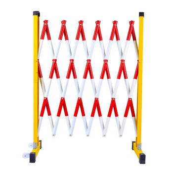 玻璃钢绝缘伸缩围栏电力道路学校幼儿园施全警示隔离护栏 红白片式1